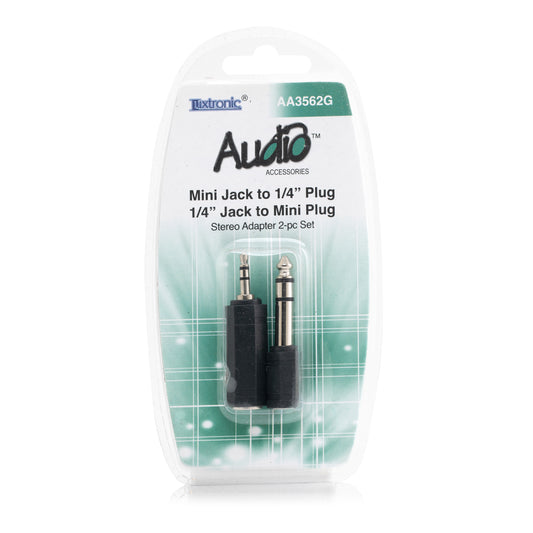 Mini Jack to 1/4" Plug 1/4" Jack to Mini Plug AA3562G
