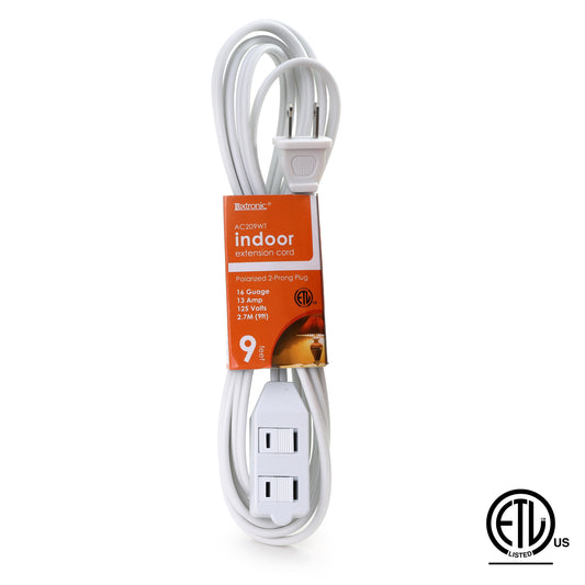 9ft Indoor Extension Cord AC209