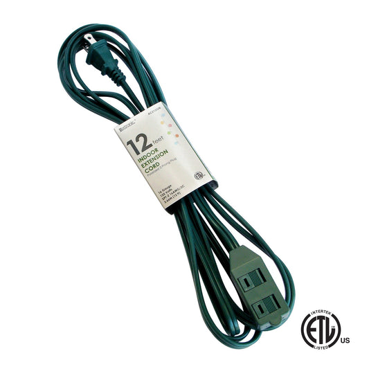 12ft Indoor Extension Cord Green AC212GN