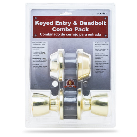 Keyed Entry & Deadbolt Combo Pack DLK7703