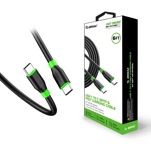 USB C to C Data & Fast Charging Cable - 6ft EC34P-CC