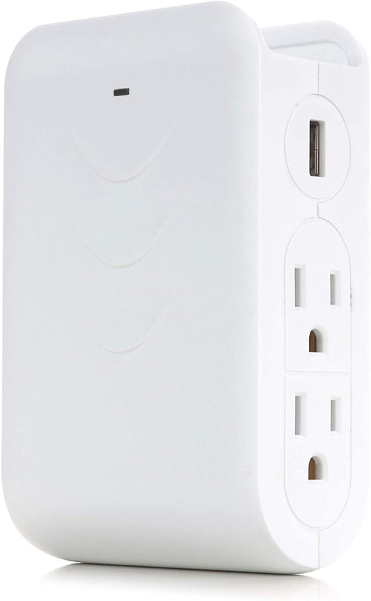 2-Outlet Surge Protector with 1 USB Port PAG402AUB
