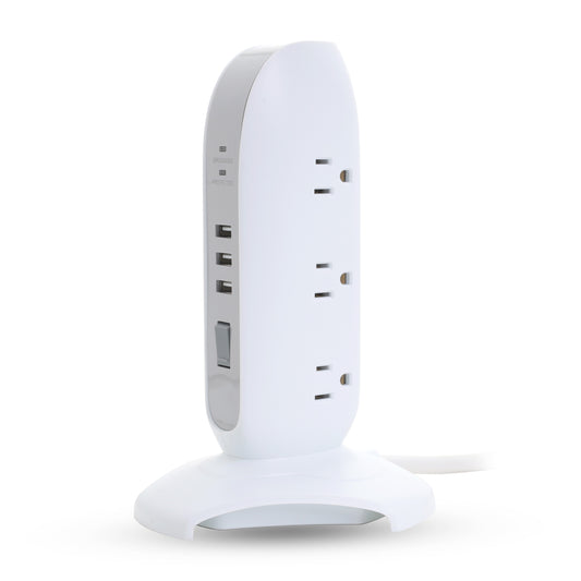 3-Outlet Surge Protector with 3 USB Ports PS506S3U