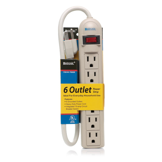 6 Outlet Power Strip PS602B